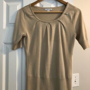 Xs tan three quarter length sweater